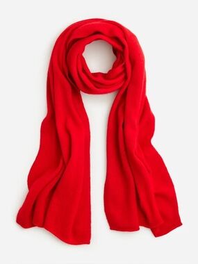 J. Crew Cashmere Wrap in Red One Size NWT